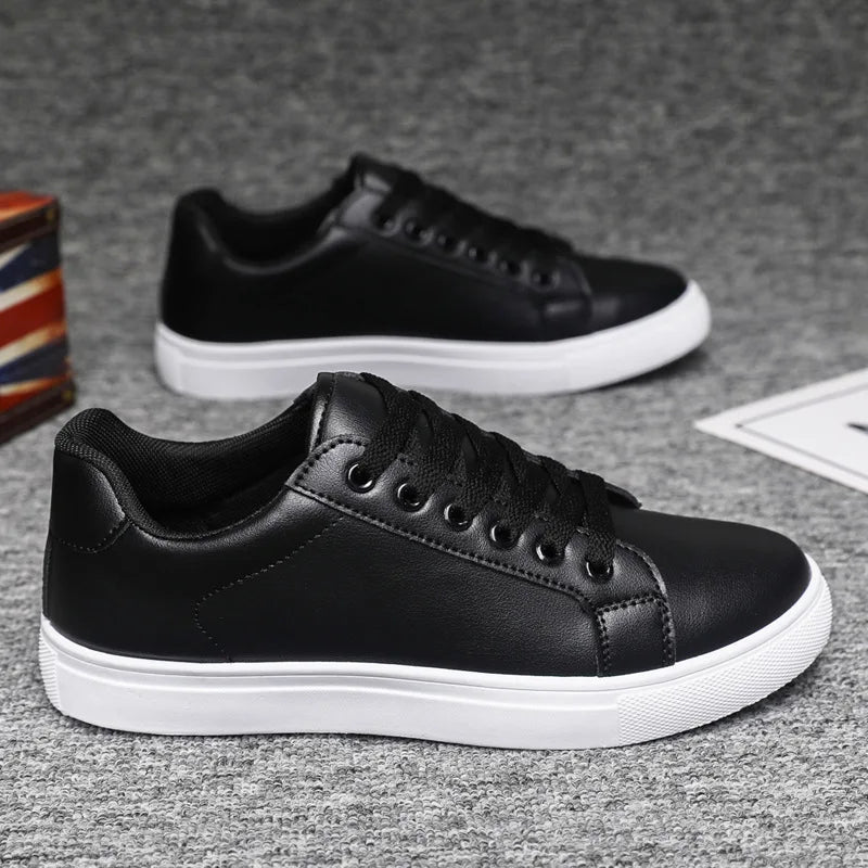 Herren Business Casual Mokassins – Weiche Bequeme Sneaker | Schwarze & Weiße Schuhe für Büro & Freizeit Kaufschwan®