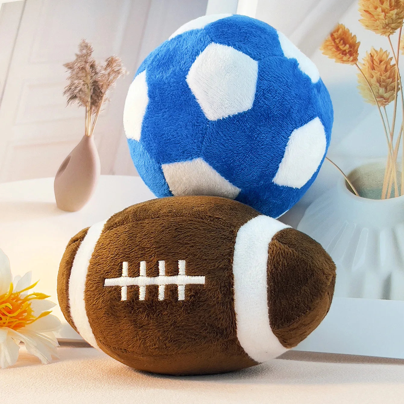 Quietschendes Rugby Hundespielzeug – Interaktiver Kauspielball für Hunde Kaufschwan®