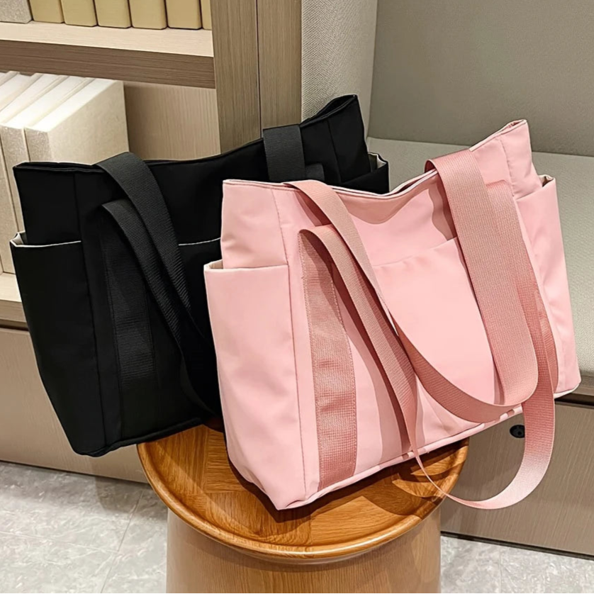 Große Kapazität Casual Tote Bag für Damen – Leichte Oxford Stoff Schultertasche | Trendige Handtasche für Arbeit & Alltag Kaufschwan®