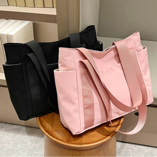 Große Kapazität Casual Tote Bag für Damen – Leichte Oxford Stoff Schultertasche | Trendige Handtasche für Arbeit & Alltag Kaufschwan®