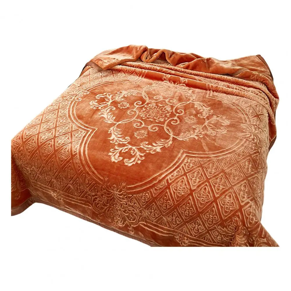 Extra Kuschelige Schwere Doppel-Lagige Flauschige Flanell-Decke mit Blumenmuster – Luxuriöser Überwurf für maximalen Komfort Kaufschwan® Motiv 9 Other