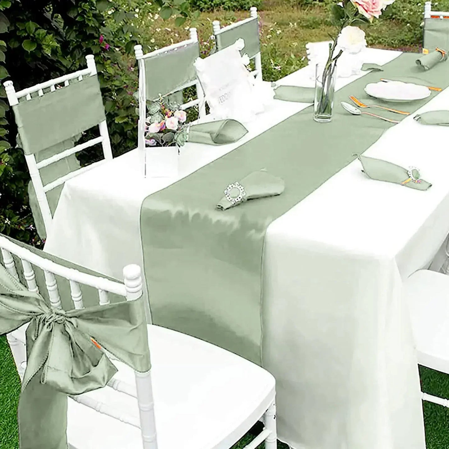 Satin Stuhlschleifen – Hochzeits Schleifenband für Stuhl Dekoration Kaufschwan®