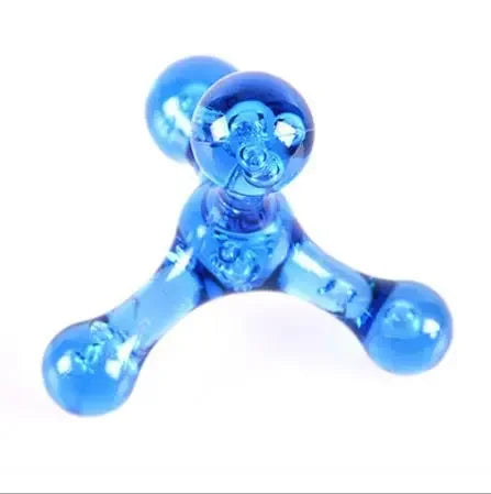 4-Kugel Mini-Handmassager | Akupressur-Werkzeug für Arme, Rücken, Beine, Kopf & Füße | Entspannung & Ödem-Fett-Reduktion Kaufschwan® Hellblau
