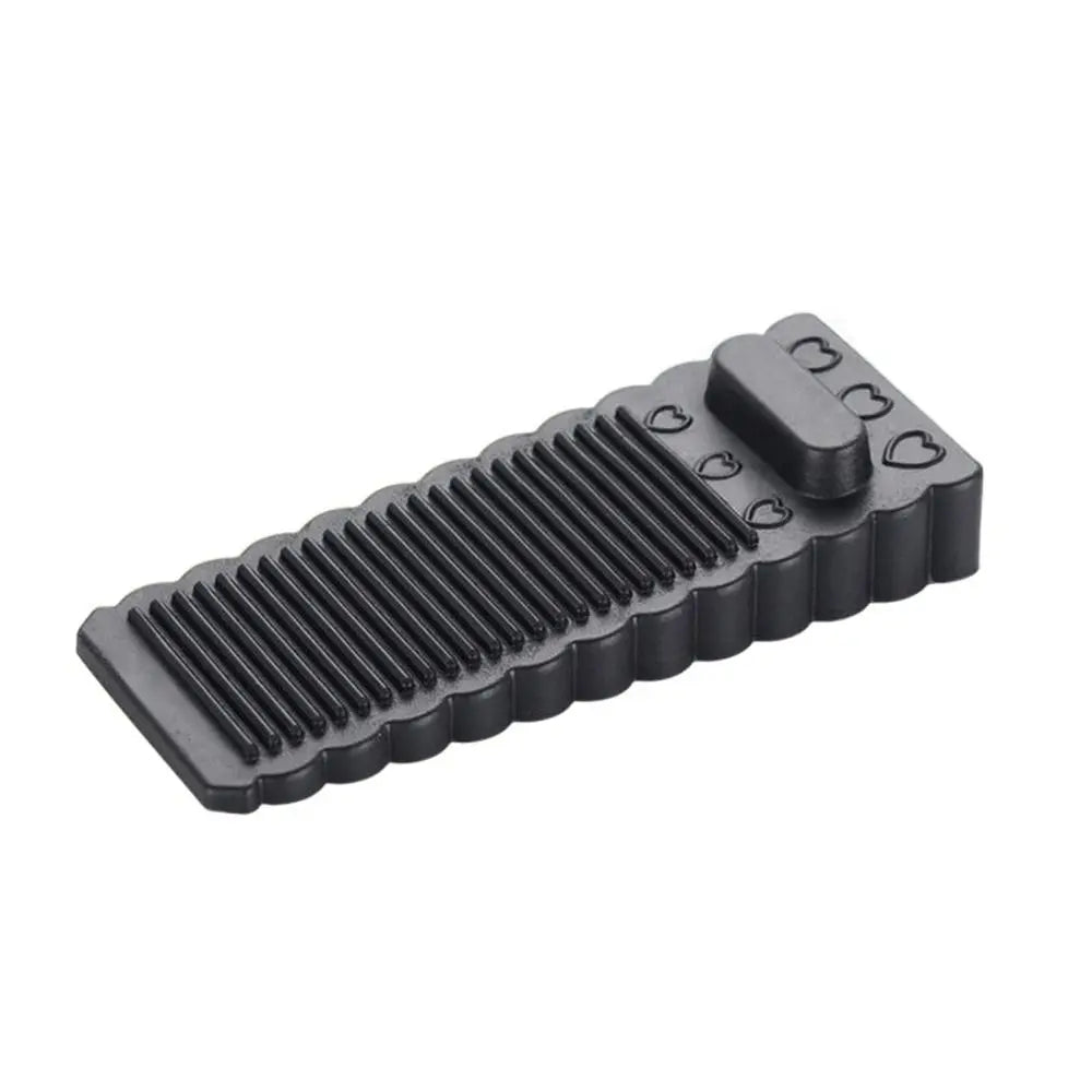 Sicherer Silikon Türstopper – Stoßdämpfender Türkeil | Anti-Kollisions Türhalter für Zuhause & Büro Kaufschwan® Schwarz