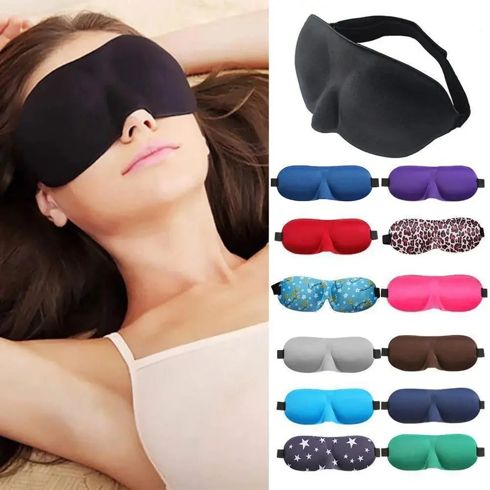 3D Schlafmaske Augenklappe | Weiche Gepolsterte Lichtblockierende Schlafmaske | Entspannungs- & Erholungshilfe Kaufschwan®