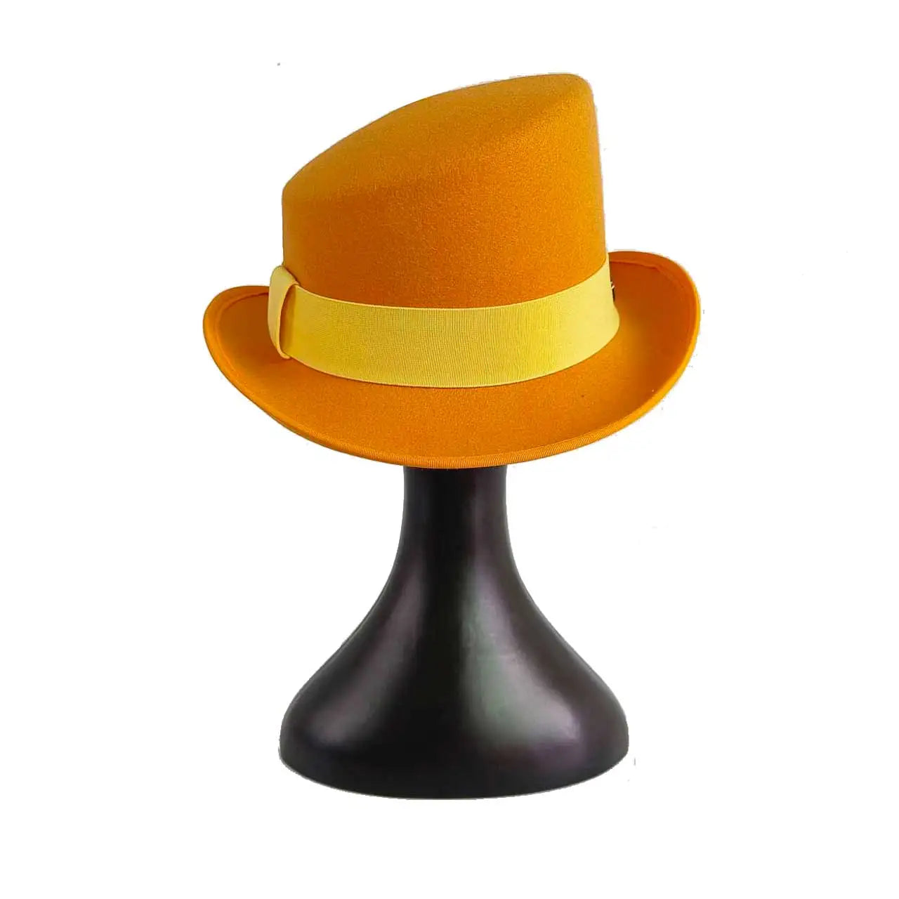 Großer High-Top Fedora Hut – Gentleman Bowler Hut, Britischer Stil, Herbst & Winter, Magic Hat für Herren Kaufschwan® Orange 60-62CM