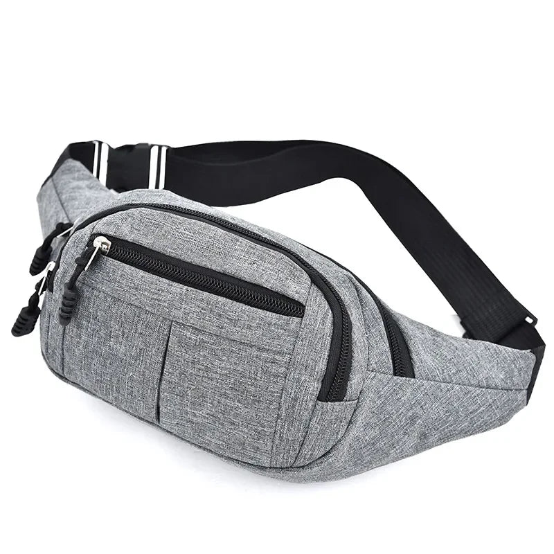 Unisex Hüft- und Bauchtasche – Banana Bum Bag | Modische Gürteltasche, Crossbody Brusttasche & Reise Fanny Pack für Damen und Herren Kaufschwan® Grau B