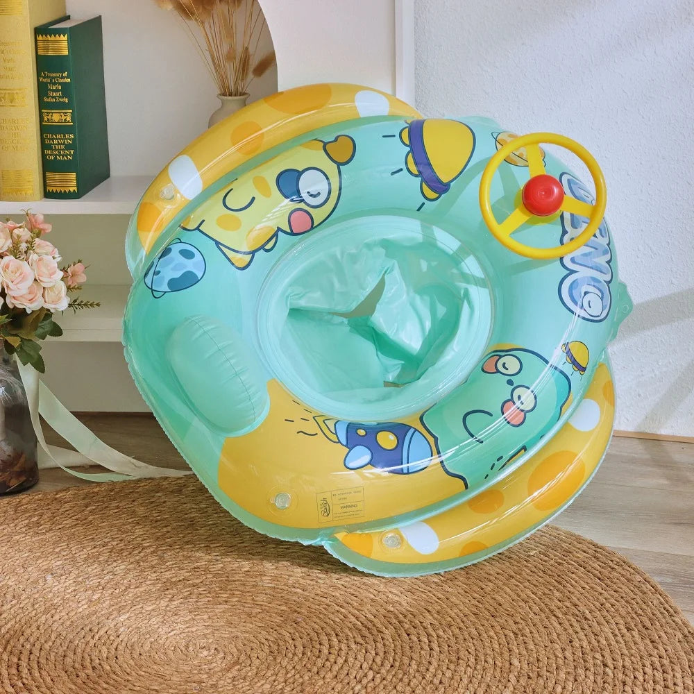 Baby Schwimmring Dinosaurier – Aufblasbarer Poolreifen für Kleinkinder & Kinder Kaufschwan®