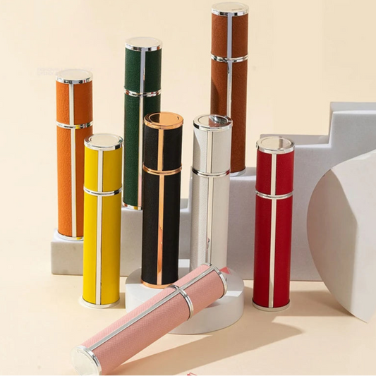 10ml Luxury Leather Glass Perfume Spray Bottle Portable Mini Refillable Perfume Atomizer Empty Traveling Perfume Refill Bottles Kaufschwan®