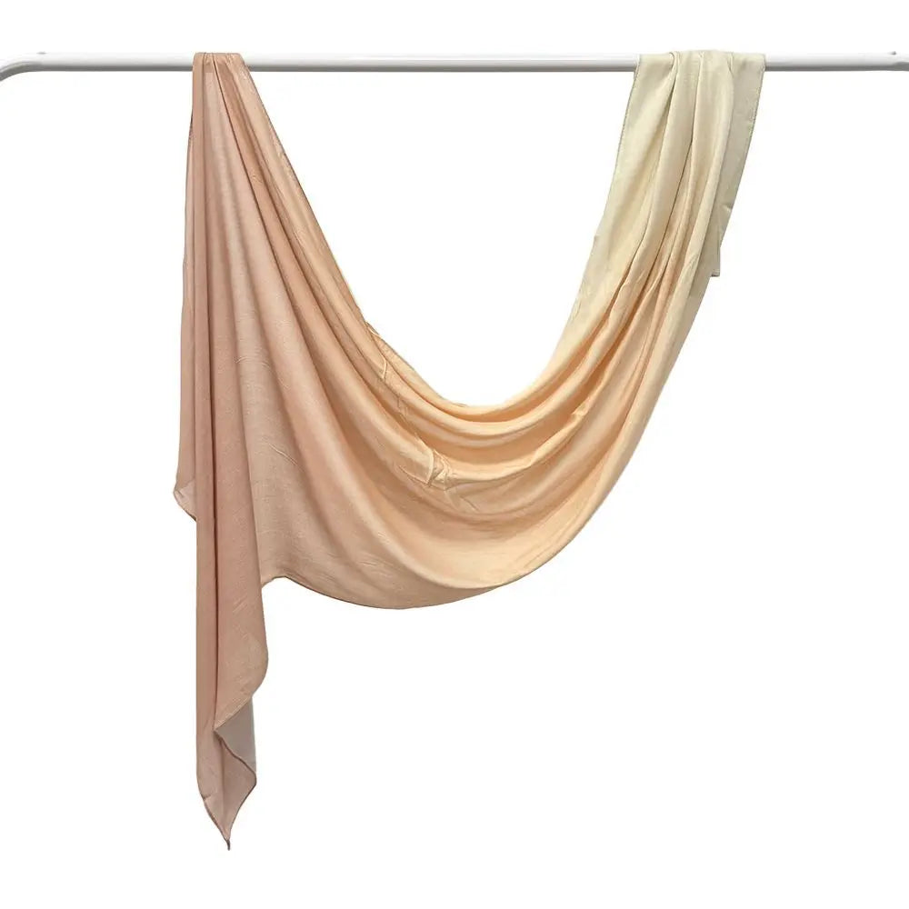 Premium Modal Baumwoll Hijab – Schal mit Marmor Muster | Muslimisches Kopftuch, Turban & Ramadan Schal für Damen Kaufschwan® Beige-Rosa-Mix