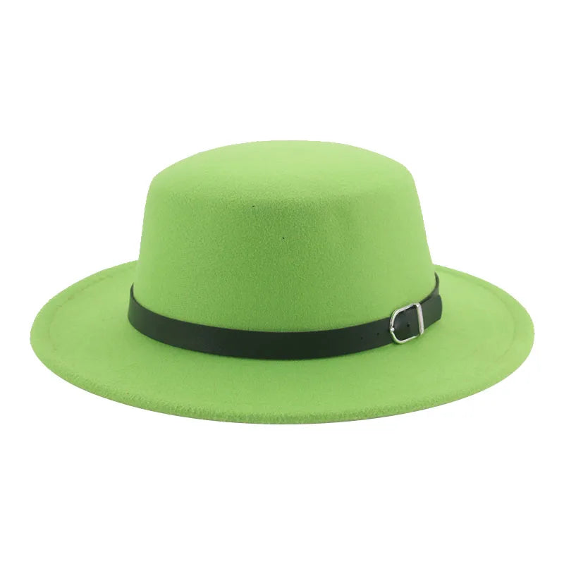 Gefilzter Herren Hut – Einfarbiger Klassischer Fedora mit Gürtelband, Casual & Formeller Winterhut Kaufschwan®