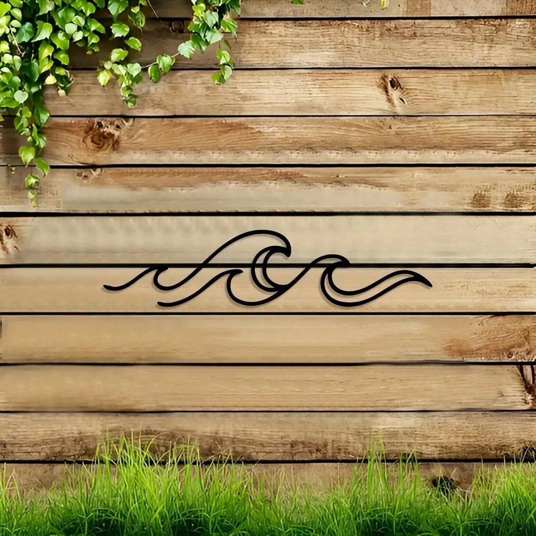 Metall Wellen Wandbild – Rostfreie Eisen Minimalistische Dekoration Kaufschwan®