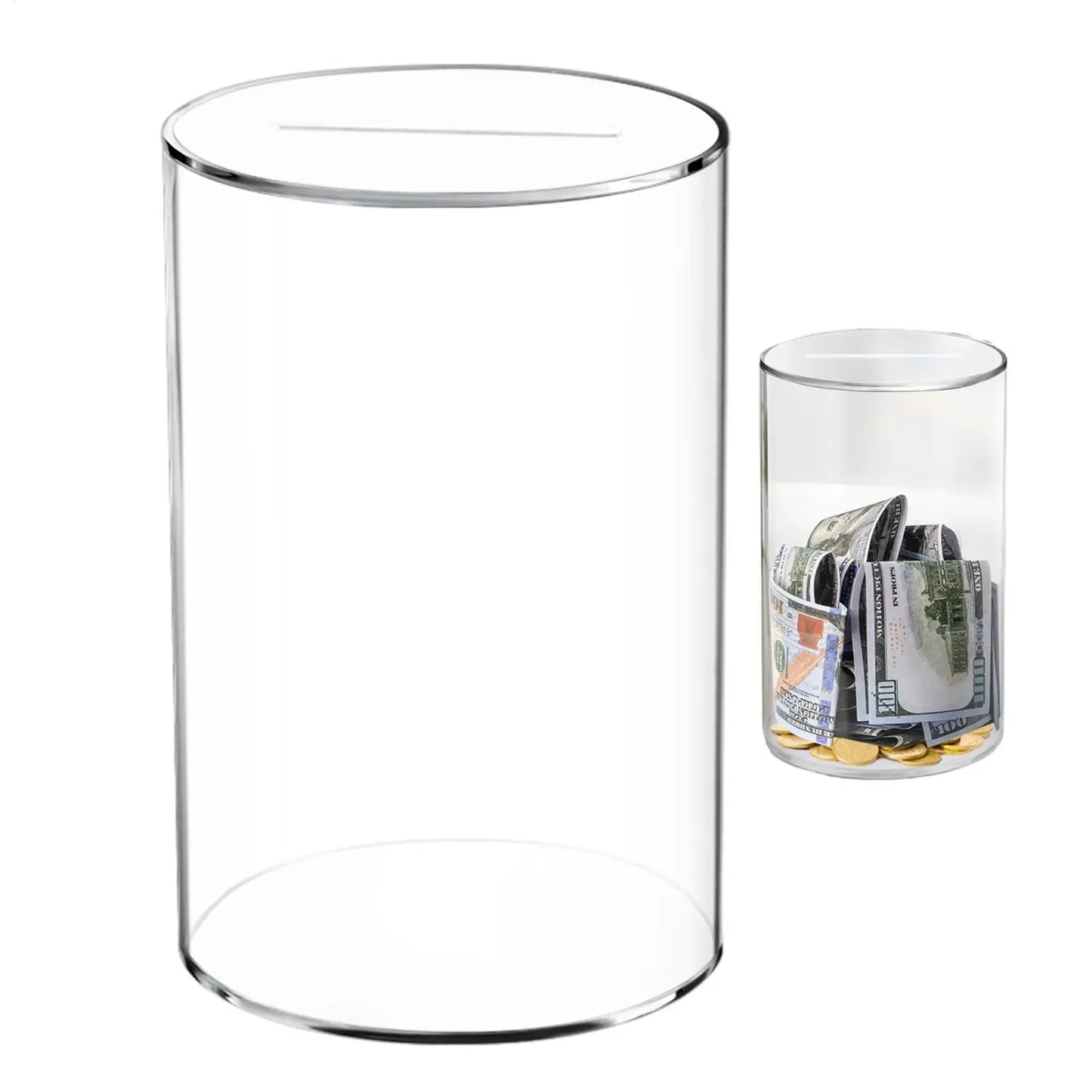 Transparente Acryl Spardose – Große Geld Sparbox für Erwachsene und Kinder Kaufschwan®