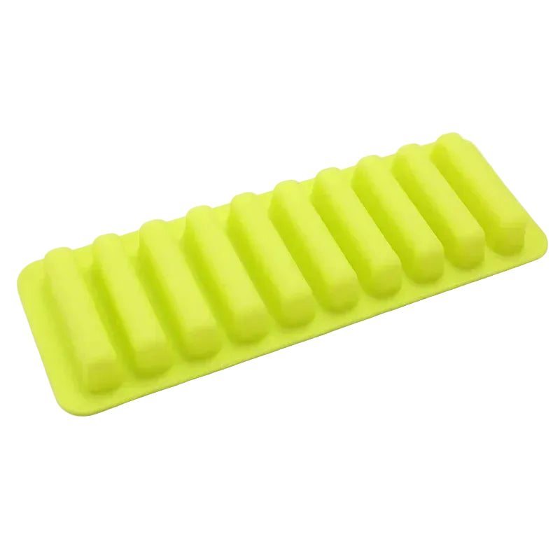 Schmale Eiswürfelform aus Silikon – Für Wasserflaschen, Cocktails & Softdrinks Kaufschwan® Grün