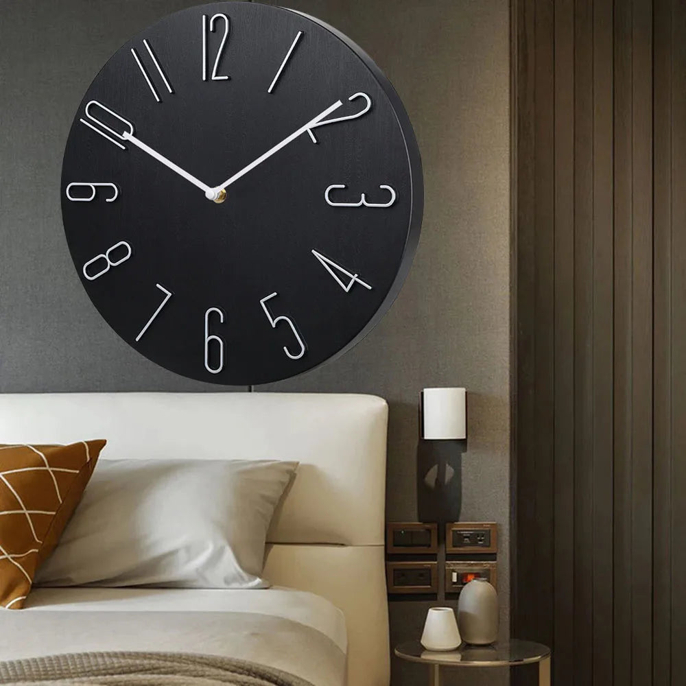 Moderne Minimalistische Luxus Wanduhr – Leise Quarz Deko Uhr Kaufschwan®
