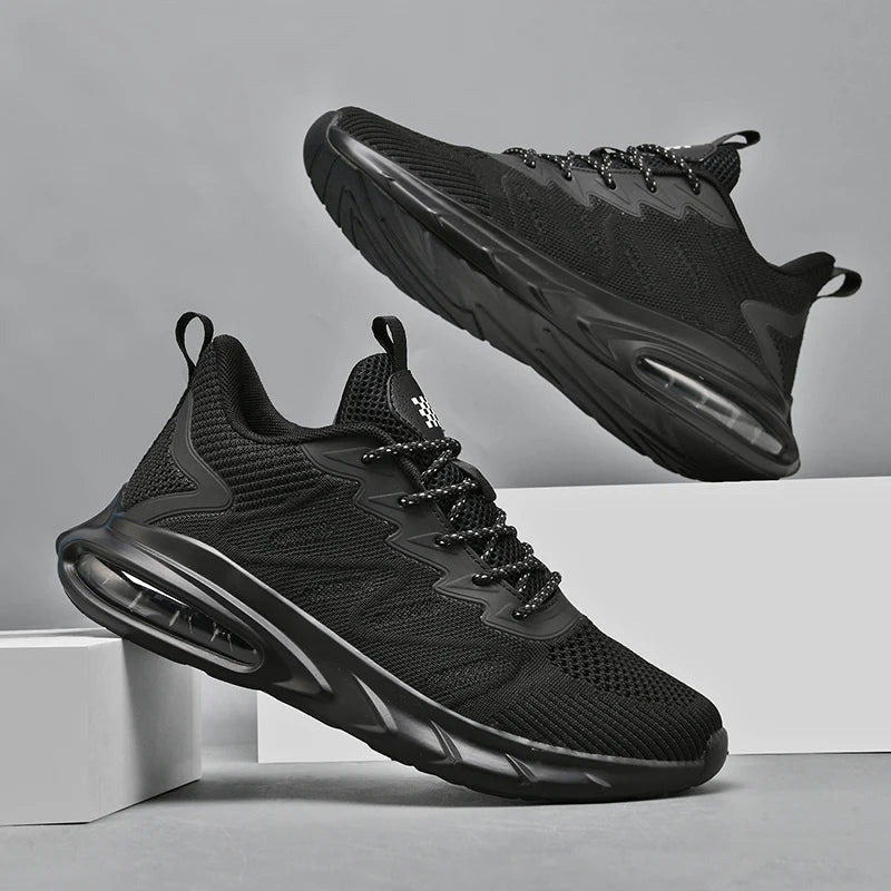 Herren Laufschuhe – Modische Trainingssneaker mit Dämpfung | Atmungsaktive Mesh Sportschuhe für Laufen, Gehen & Rennen Kaufschwan®