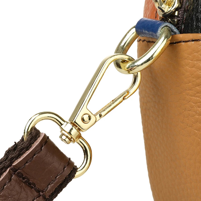 Hochwertige Leder Messenger Bag – Luxus Damen Schulter Handtasche mit Mehreren Fächern & Modische Geldbörse Kaufschwan®