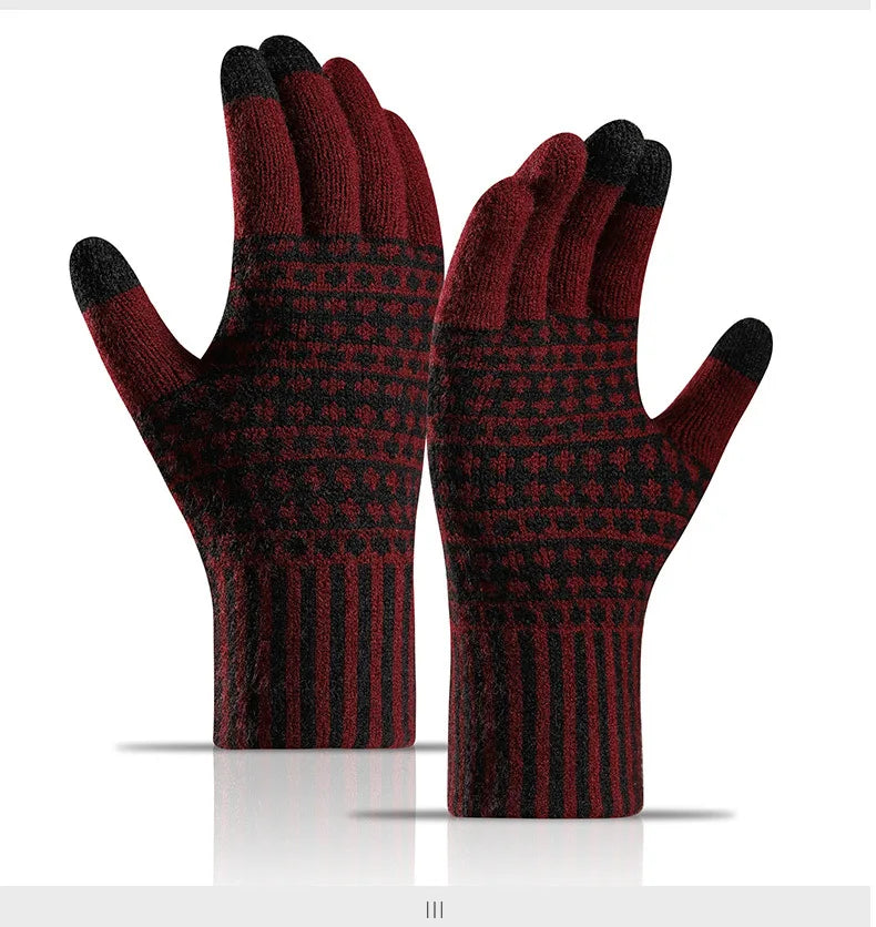 Einfache & Stilvolle Touchscreen Handschuhe – Warme Strickhandschuhe für Winter | Kältebeständige Fahrrad- & Outdoorhandschuhe für Damen & Herren Kaufschwan®