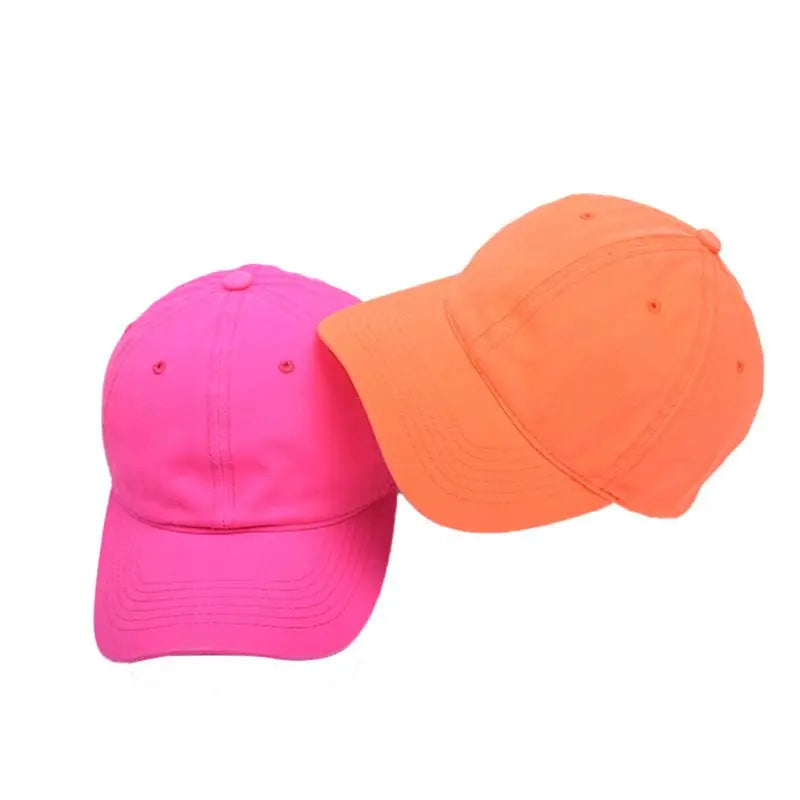 Low Profile Baumwolle Baseballkappe | Fluoreszierende Neon Farben Sonnenhut | Outdoor Sport Snapback Trucker Dad Hat Kaufschwan®