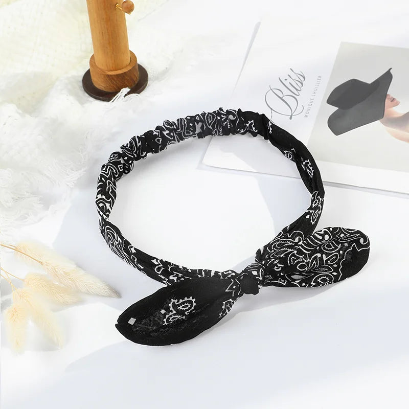 Bandana Haarreif mit Schleife – Geknotetes Turban-Haarreif für Damen & Mädchen Kaufschwan®