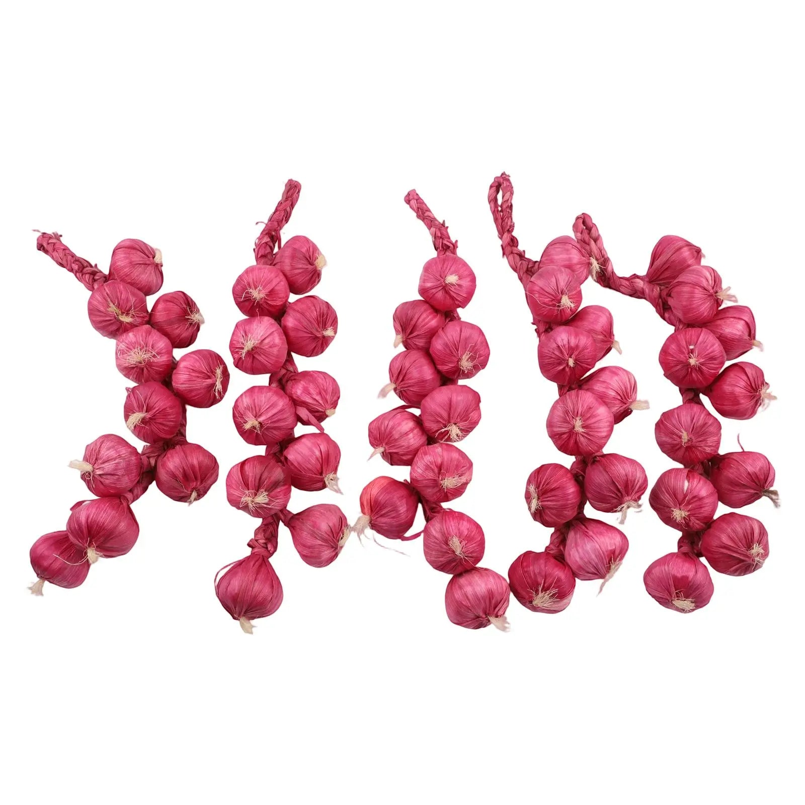 5 Stück Künstliche Knoblauch-Dekoration – Plastik Knoblauchgirlande für Küche, Party, Pub & Restaurant Kaufschwan®