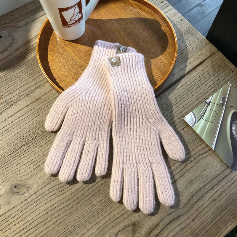 Damen Fashion Touchscreen Strickhandschuhe – Warme Flauschige Winterhandschuhe | Alltag, Arbeit & Outdoor Kaufschwan® Pink Einheitsgröße