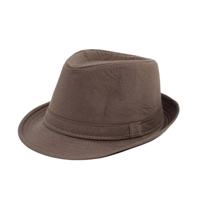 Klassischer Hut – Cowboy-Stil Sonnenhut für Herren, Damen & Kinder, Britischer Klassiker Kaufschwan® Stoff - heller Kaffee