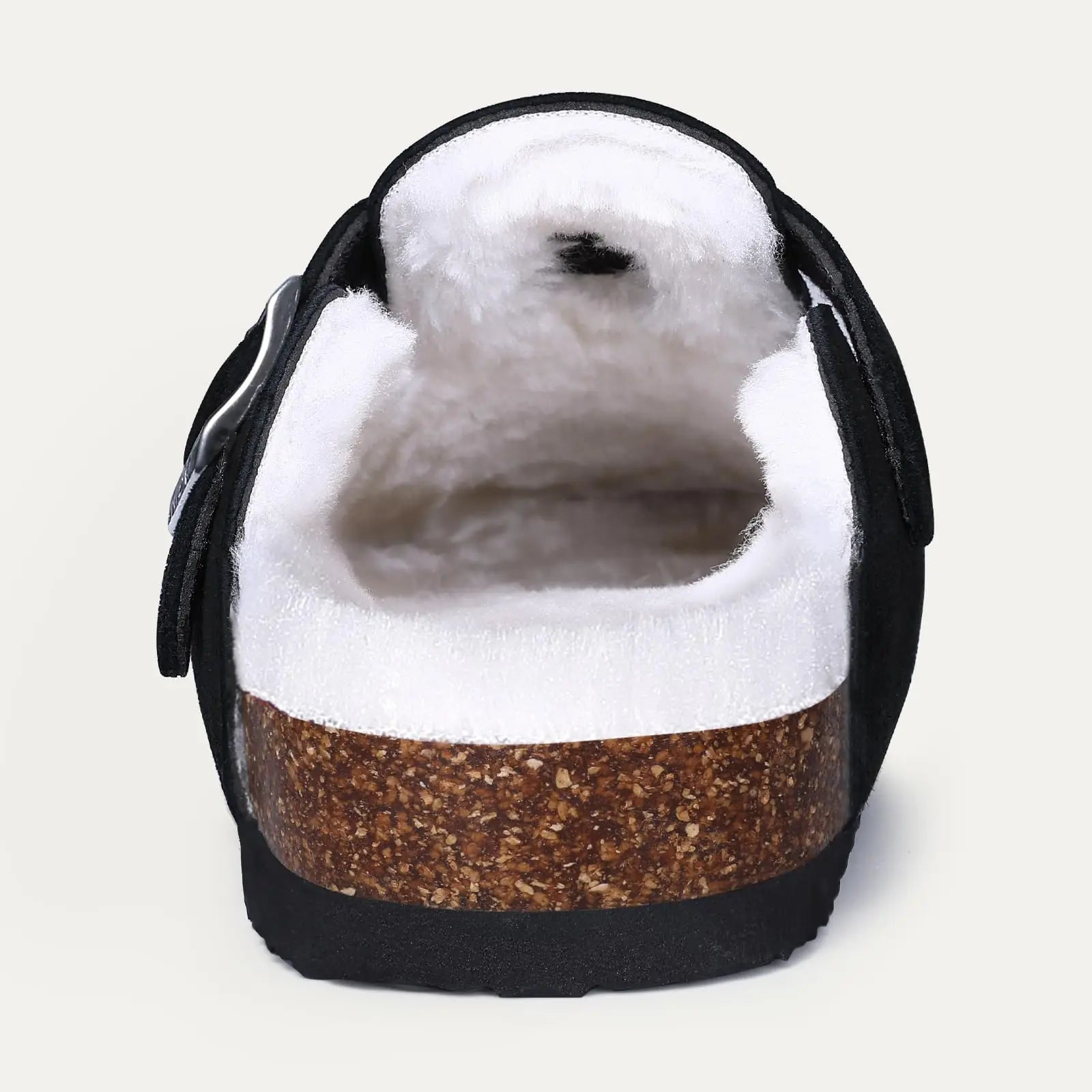 Klassische Winter-Pantoffeln | Unisex Fell-Suede Clogs | Kuschelige Hausschuhe mit Verstellbarer Schnalle & Kork-Fußbett Kaufschwan®