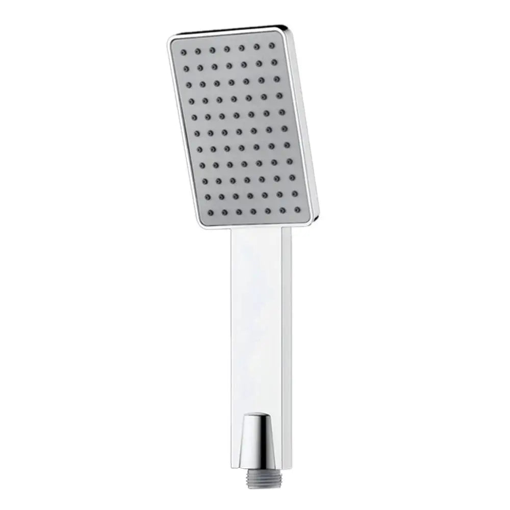 Hochdruck Handbrause Quadratisch – Multifunktionaler Universal-Duschkopf in Silber/Schwarz Kaufschwan® Silber