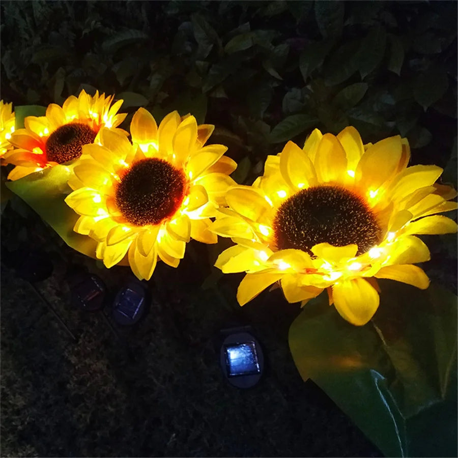 Kreative Solar-Sonnenblumen-Leuchte – 20LED Wasserdichte Außenlampe für Garten, Hof & Wegbeleuchtung Kaufschwan®