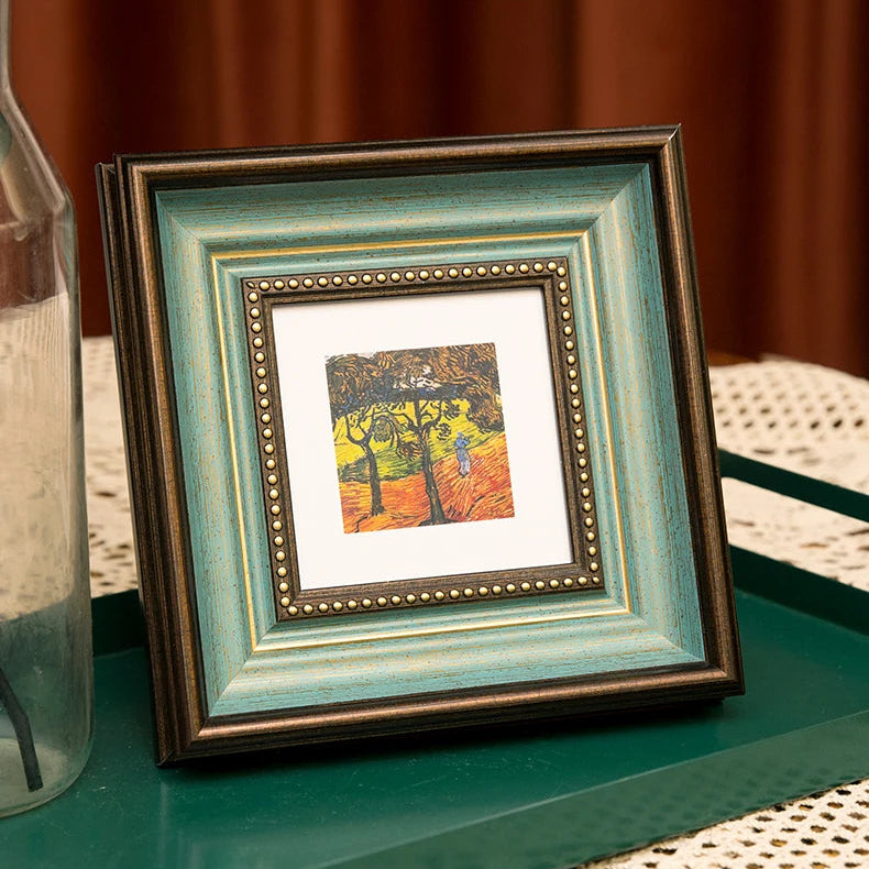 Vintage Antiker Bilderrahmen – Holzoptik Rustikale Tischdekoration Kaufschwan®