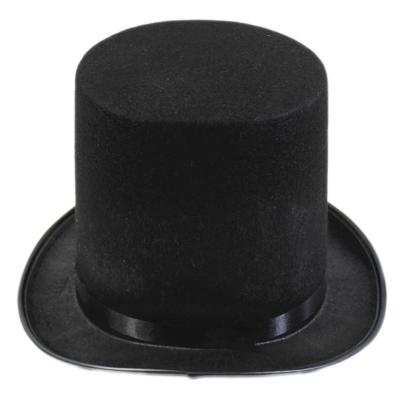 Magier Zylinderhut – Schwarzer Bühnen Bowler Hut, Kostüm Accessoire Kaufschwan® Schwarz