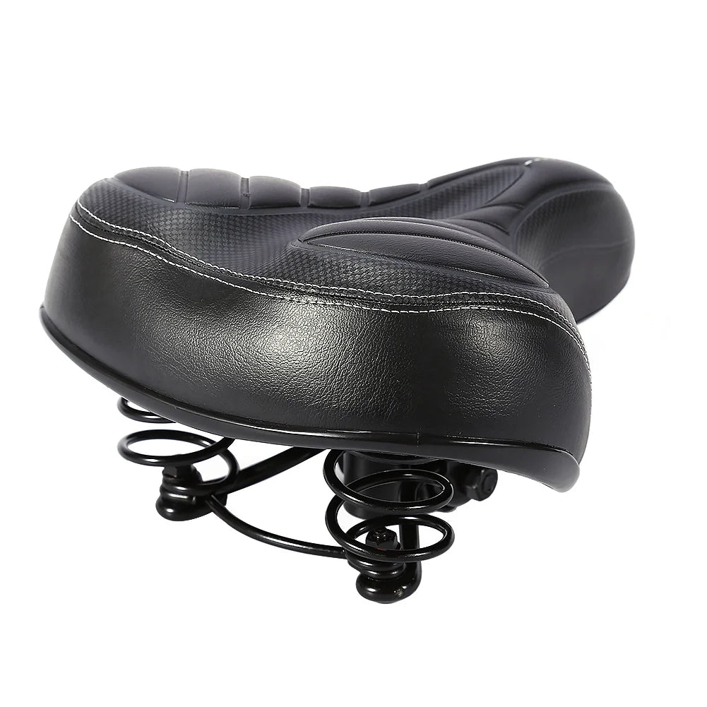 Ultra Weicher Fahrradsattel – Dick Gepolsterter City & Mountainbike Sitz | Matte Schwarzer Komfortsattel Ersatz Kaufschwan®