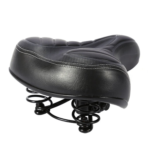 Ultra Weicher Fahrradsattel – Dick Gepolsterter City & Mountainbike Sitz | Matte Schwarzer Komfortsattel Ersatz Kaufschwan®