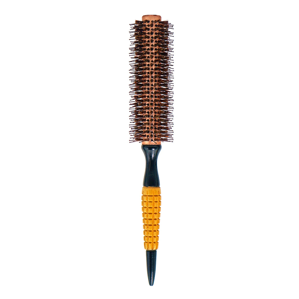 Rundbürste mit Holzgriff – Professionelle Antistatische Haarbürste | Locken- & Toupierbürste für Friseure