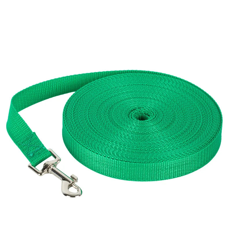 Lange Nylon Hundeleine 1.2M–30M Trainingsleine Verlängerte Kontrollleine für Outdoor Training Hunde Kaufschwan® Grün 5m