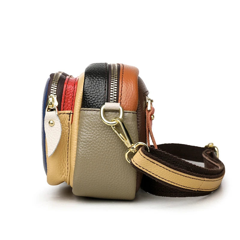 Hochwertige Leder Messenger Bag – Luxus Damen Schulter Handtasche mit Mehreren Fächern & Modische Geldbörse Kaufschwan®