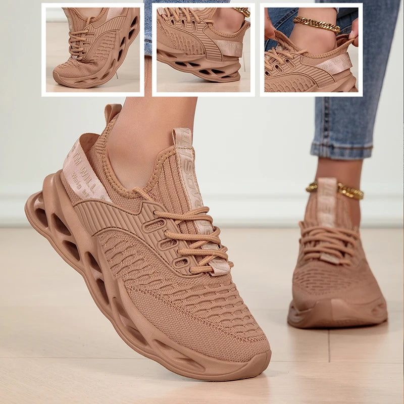 Damen Sportschuhe – Modische Plateau-Sneaker | Frühling & Winter Laufschuhe für Frauen | Auch in Übergrößen bis 43 Kaufschwan®