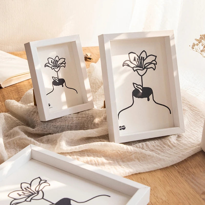 Holz Bilderrahmen – Wand- und Tischdisplay für Wohn- und Büro Dekoration Kaufschwan®