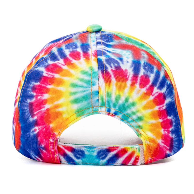 Neue Outdoor Freizeit Tie-Dye Kappe | Damen Regenbogen Bunte Baseballkappe | Streetwear Sommerhut Kaufschwan®