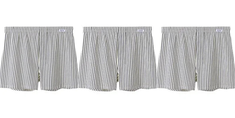 3er-Pack Herren Boxershorts aus Baumwolle – Gestreift, Locker & Atmungsaktiv | Bequeme Schlaf- & Unterwäsche Kaufschwan® 3er Set 5 S