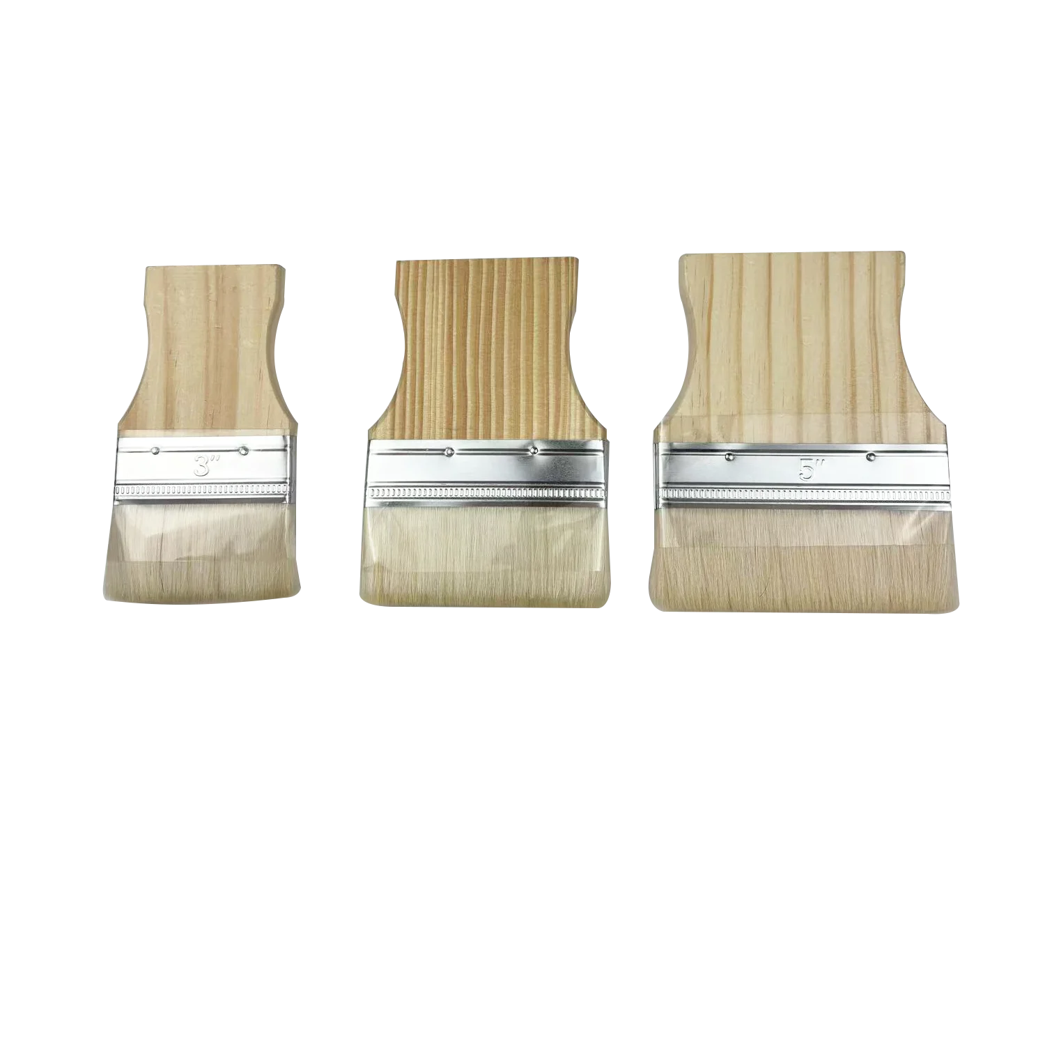 Hochwertiges Woll Flachpinsel Set – Holzgriff Pinsel für Öl- und Acrylmalerei Kaufschwan®