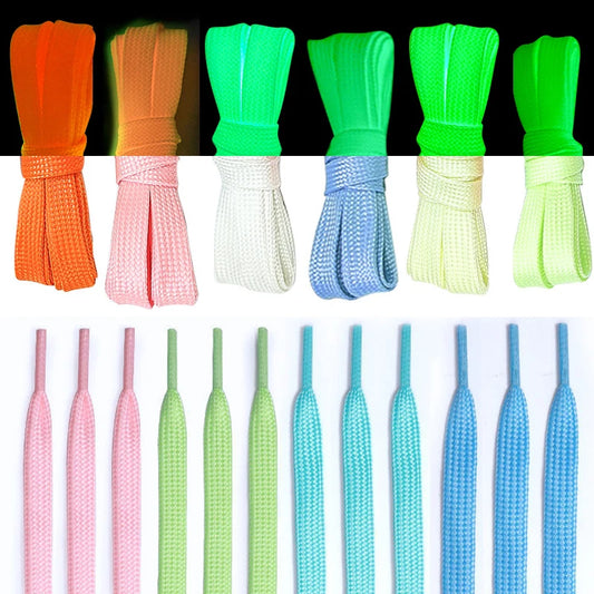 Leuchtende Schnürsenkel – Im Dunkeln Leuchtende Bunte Laces | 100/120/160cm Schnürsenkel für Kinder, Sneaker & Party Accessoires Kaufschwan®