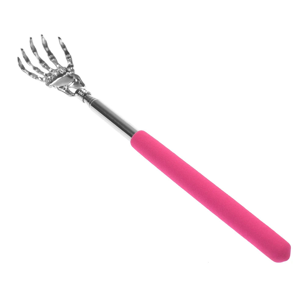 Edelstahl Teleskop-Rückenkratzer | Ausziehbarer Juckreiz-Linderer & Massager | Gesundheitsprodukt & Handwerk Kaufschwan® Rosa
