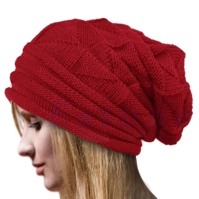 Gestrickte Oversize Baggy Beanie – Warme Wintermütze | Slouchy Wollmütze für Damen & Herren | Ski Skull Cap Kaufschwan®