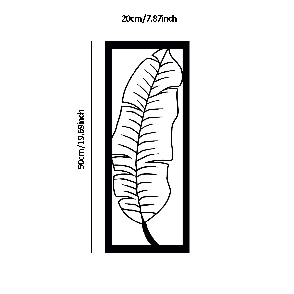 Metall Eisen Blätter Wandbild – Elegante Blatt Wanddekoration für Zuhause