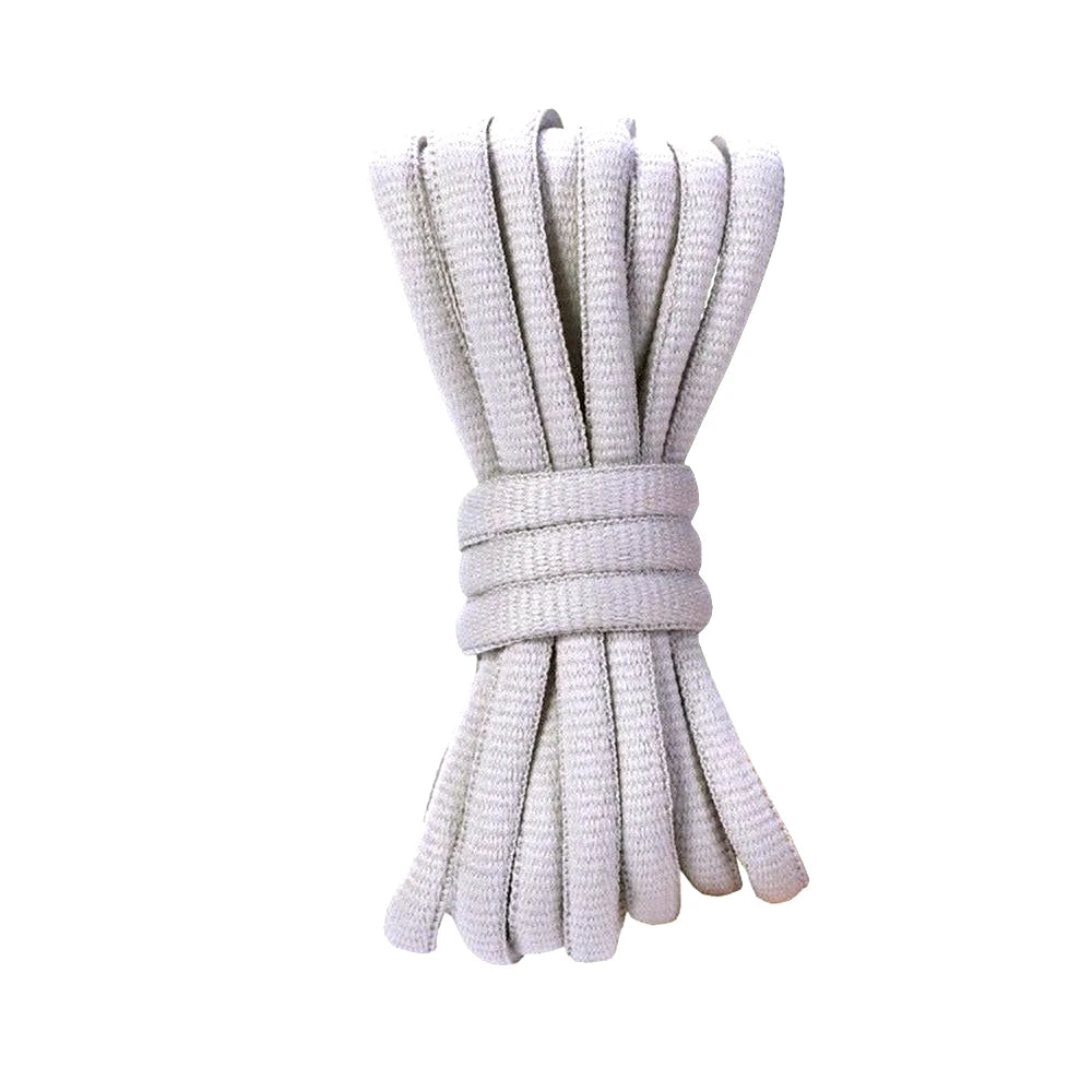 9mm Dicke Ovale Schnürsenkel – Premium Ersatzschnürsenkel für Dunks & Sneaker | 140cm Lange Robuste Sportschuh Laces Kaufschwan® Hellgrau