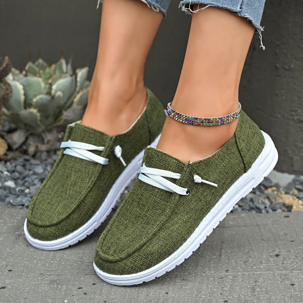 Frühling & Herbst Damen Vulcanized Sportschuhe – Modische Flache Sneaker | Bequeme Freizeitschuhe für Jeden Tag Kaufschwan®