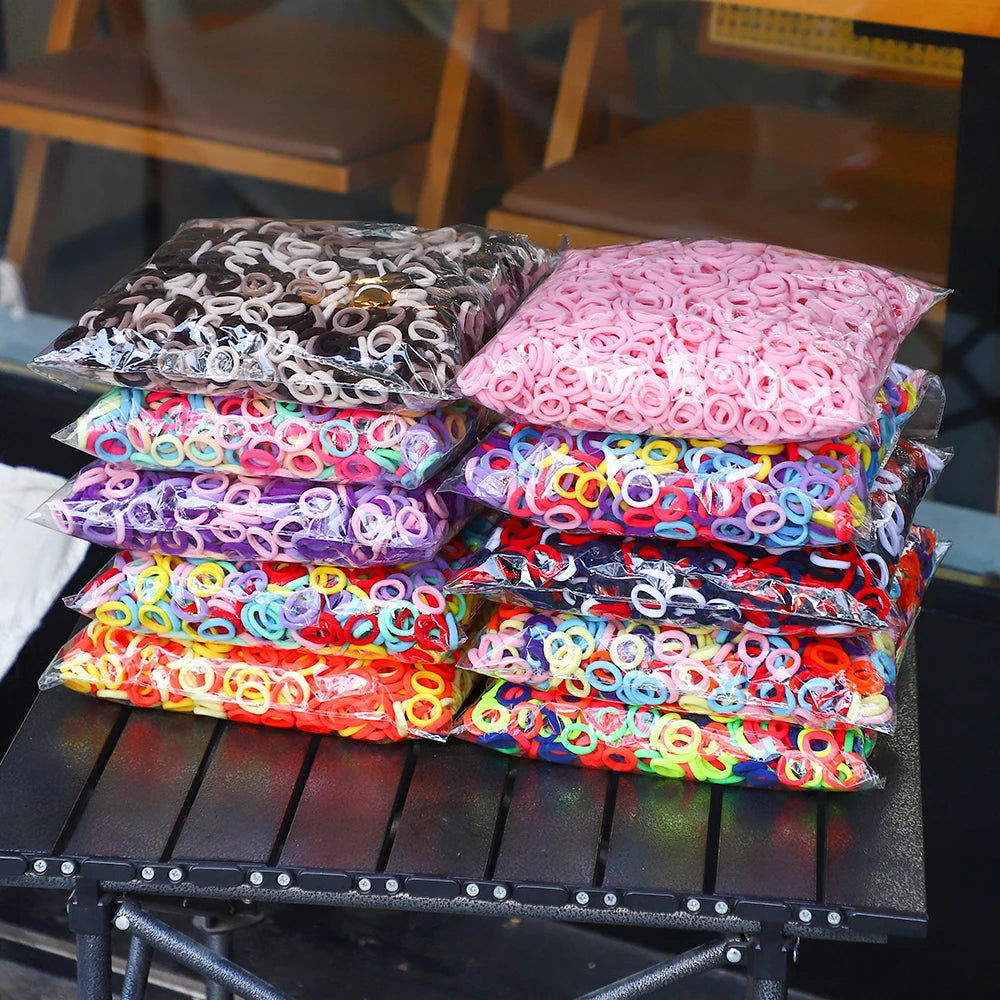 20/50 Stück Elastische Haargummis für Kinder | Bunte Süße Scrunchies & Haargummis für Mädchen & Babys | Weiche Haar-Accessoires Kaufschwan®