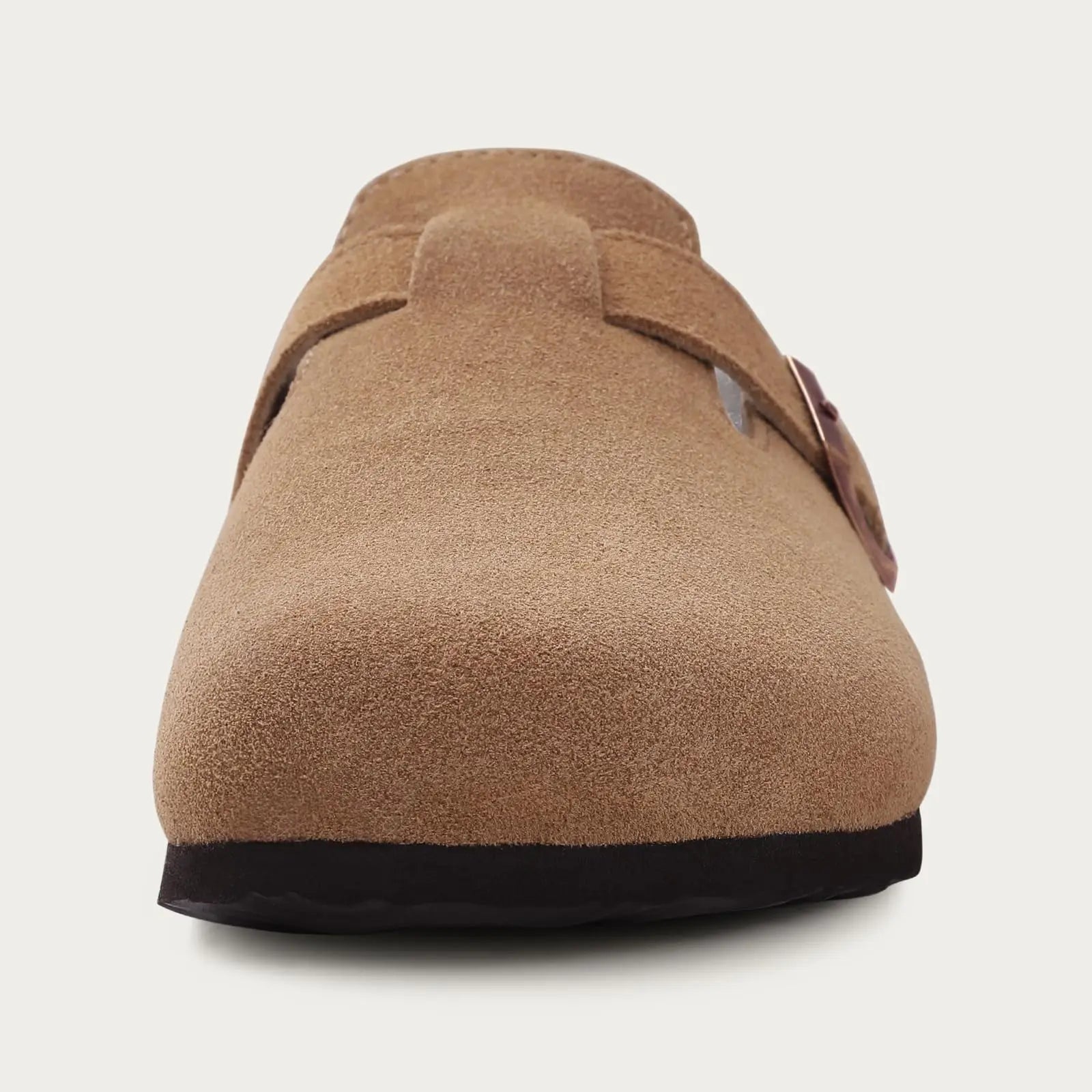 Klassische Winter-Pantoffeln | Unisex Fell-Suede Clogs | Kuschelige Hausschuhe mit Verstellbarer Schnalle & Kork-Fußbett Kaufschwan®